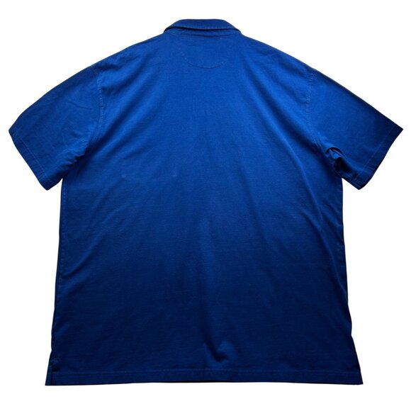 Duluth Trading Polo Shirt Mens 2XL Cobalt Blue Longtail Elevated Casual Classic - Picture 2 of 6